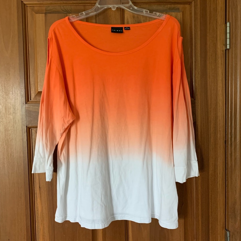 Ombré Orange Top by Tribal